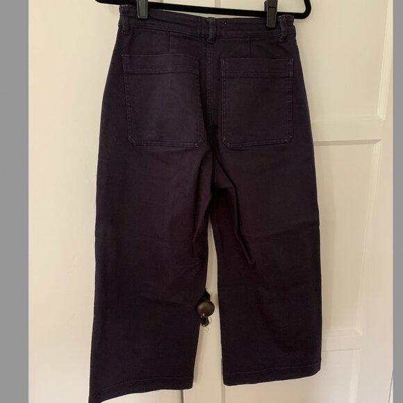 Navy Everlane "The Wide Leg Crop Pant" - Picture 2 of 5